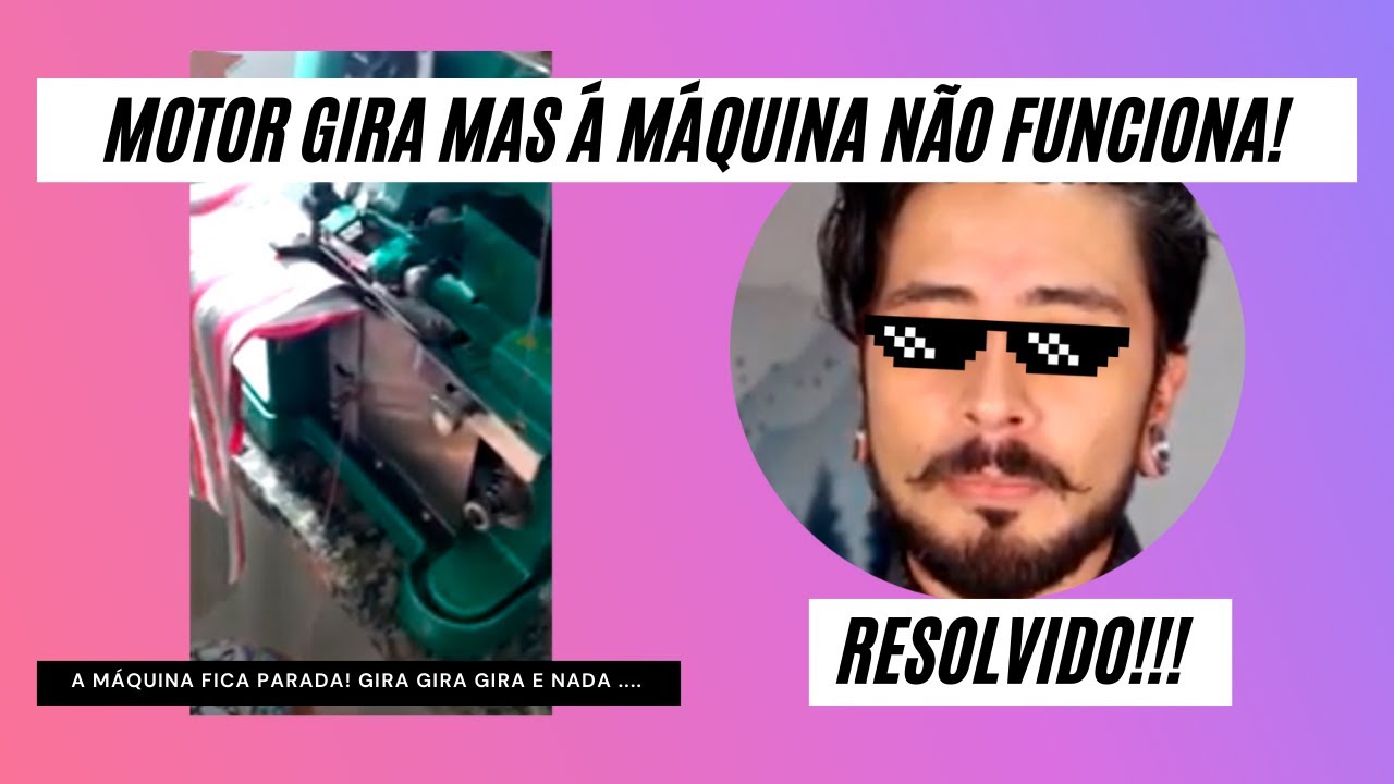 A MOTOR DA MINHA OVERLOQUE GIRA MAS ELA FICA PARADA!