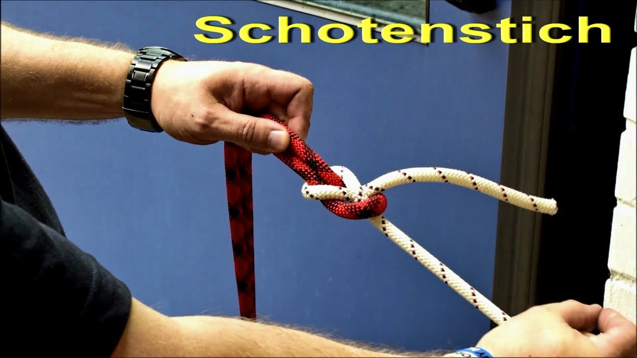 Knoten und Stiche der Feuerwehr: Der Schotenstich