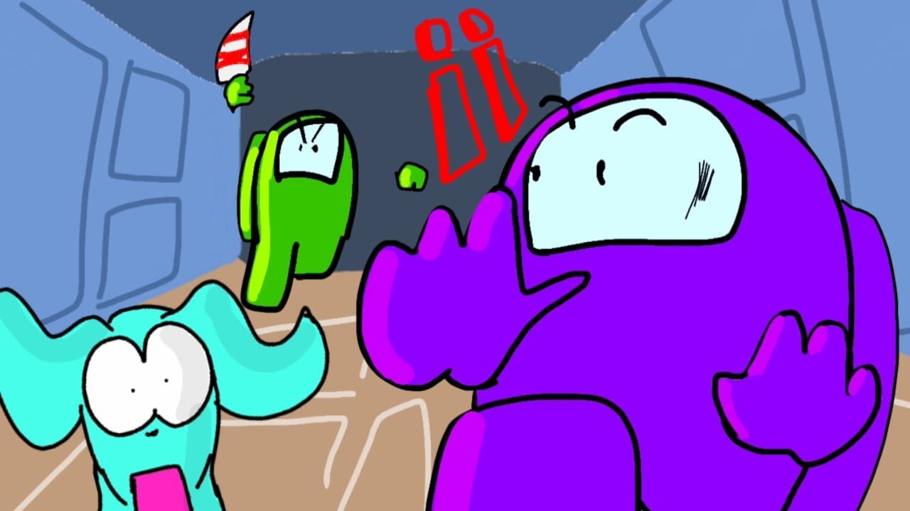 ⭐️ WILLY IMPOSTOR ASESINA A VEGETTA777 EN AMONG US - ANIMACI&Oacute;N