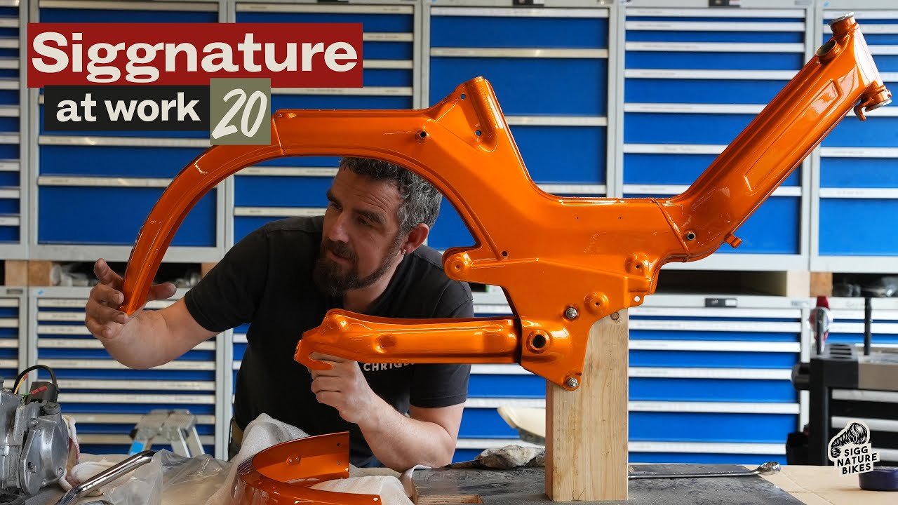 Siggnature at work 20 | Zündapp Belmondo und neu Lackierter Rahmen