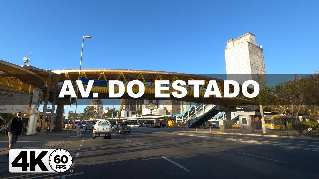[4K60fps] Driving Av. do Estado Sao Paulo Brazil -MT4K-