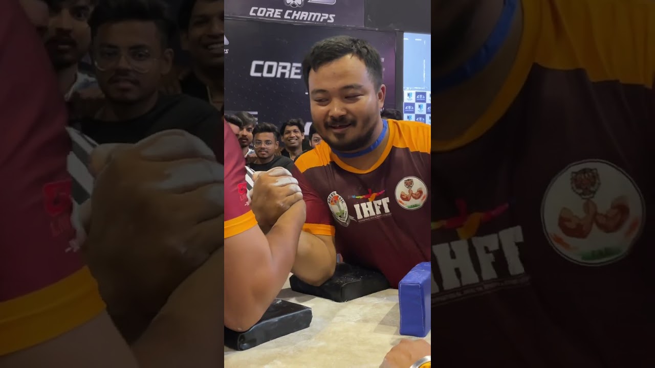 Benjamin mizoram 😱Insane cupping strength #armwrestling #shorts #denis #devon