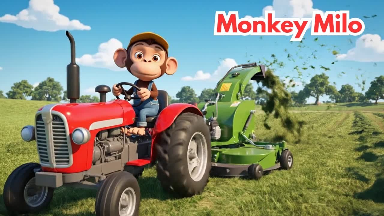 Monkey Milo&rsquo;s Amazing Farm Adventures 🐵🚜🌈 | 3D Cartoon Story for Kids