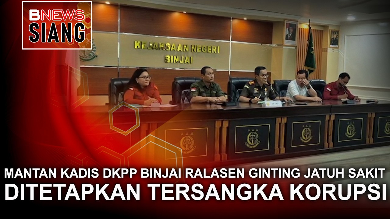 PASCA DITETAPKAN TERSANGKA KORUPSI, MANTAN KADIS DKPP BINJAI RALASEN GINTING JATUH SAKIT