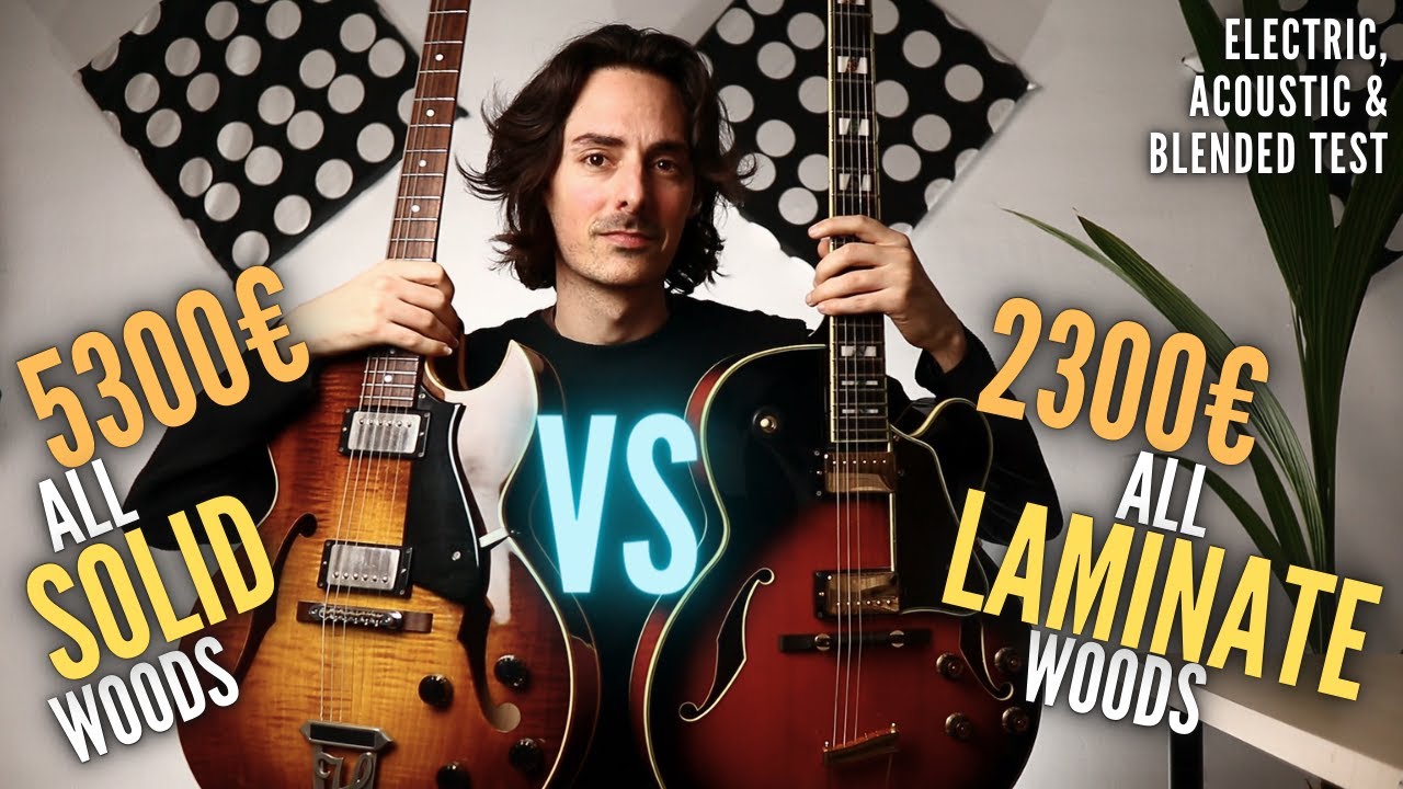 All LAMINATE vs All SOLID Woods Archtop Jazz Guitar Comparison: Ibanez AF-200 vs Heritage H-575