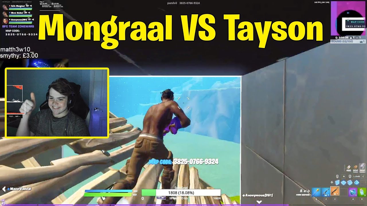 Mongraal, Noahreyli and Vadeal 3V3 Tayson, Nayte & Grizi 4zr In EU BFC