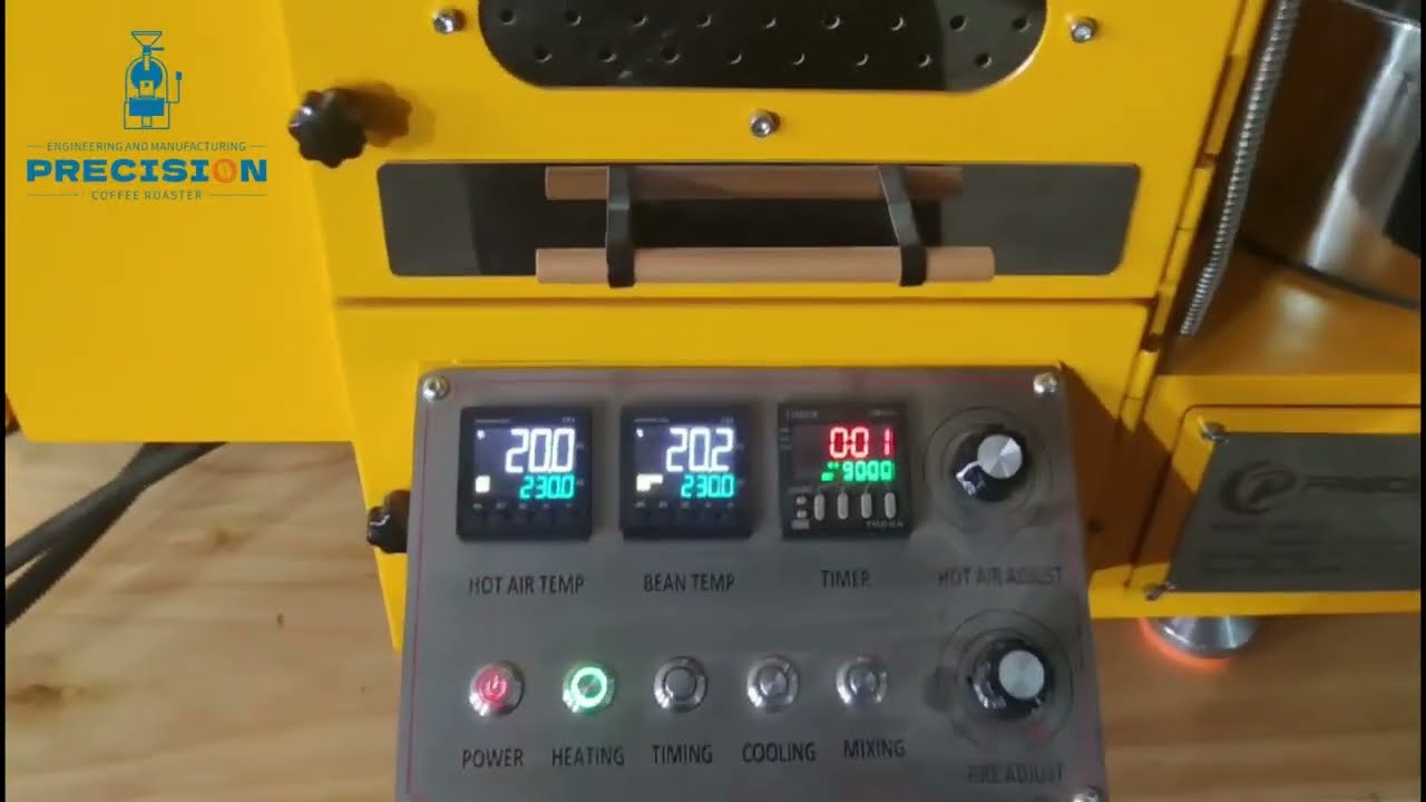 Test electric 2kg coffee roaster for New Zealand