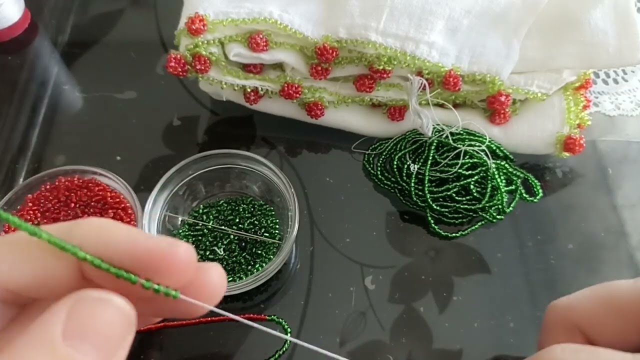 Meşhur Domates Oyası #beniöneçıkart #keşfet #elişi #diy #kum #boncuk# eskilerden#