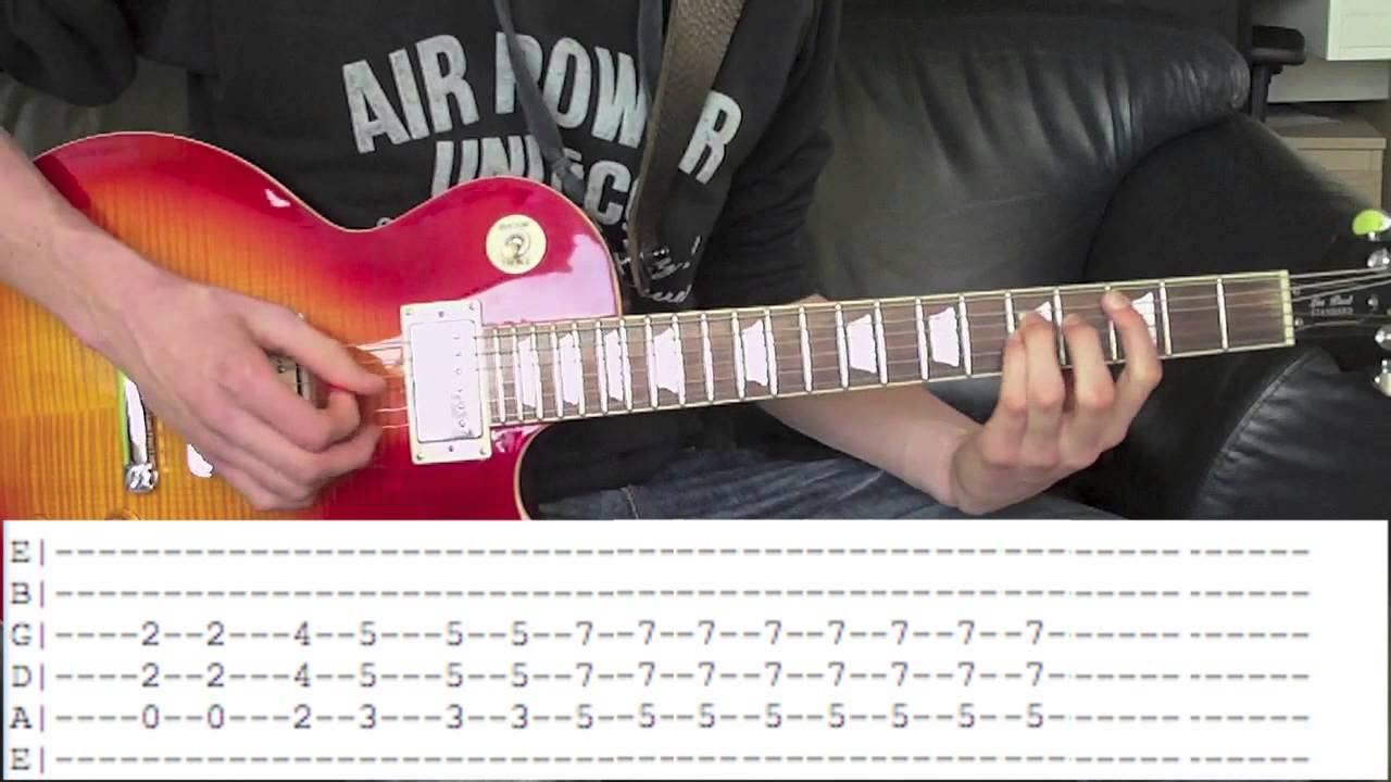 Guns N'Roses - Sweet Child O' Mine Guitar Lesson With Tabs Download!
