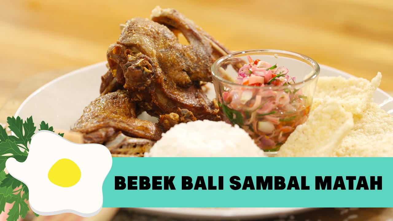 Resep Bebek Bali dengan Sambal Matah ( Crispy Duck with Bali Raw Sambal Recipe)