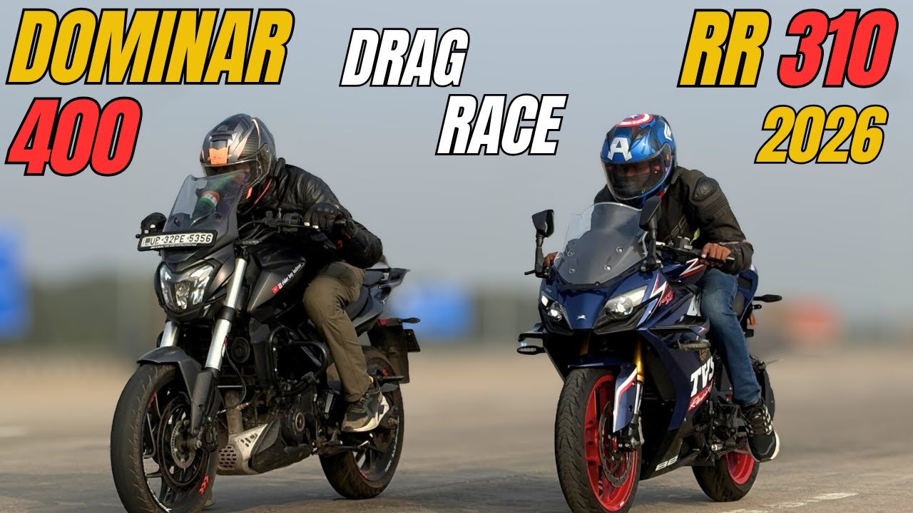 2026 Apache RR310 vs Dominar 400 Drag Race