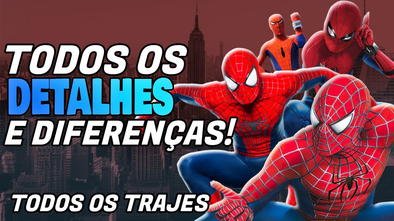 TODAS as ROUPAS do HOMEM-ARANHA e suas DIFERENÇAS!
