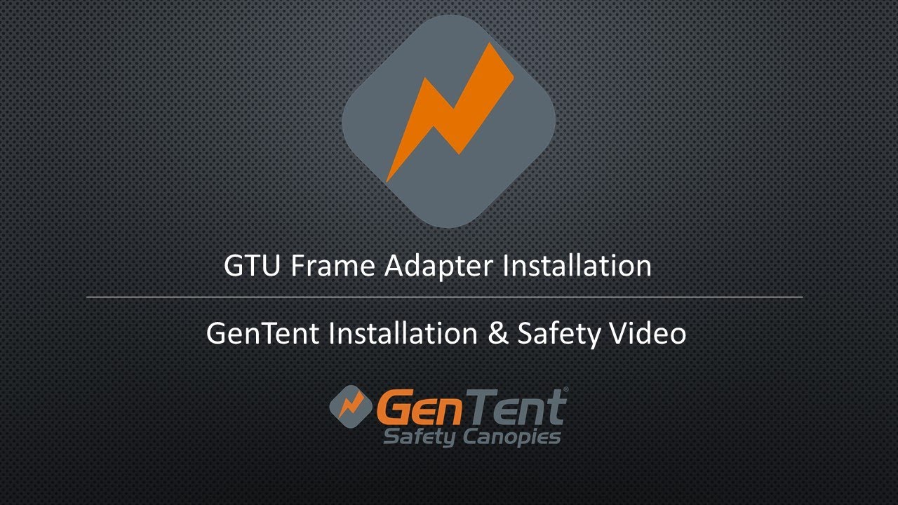 GenTent GTU frame adapter installation