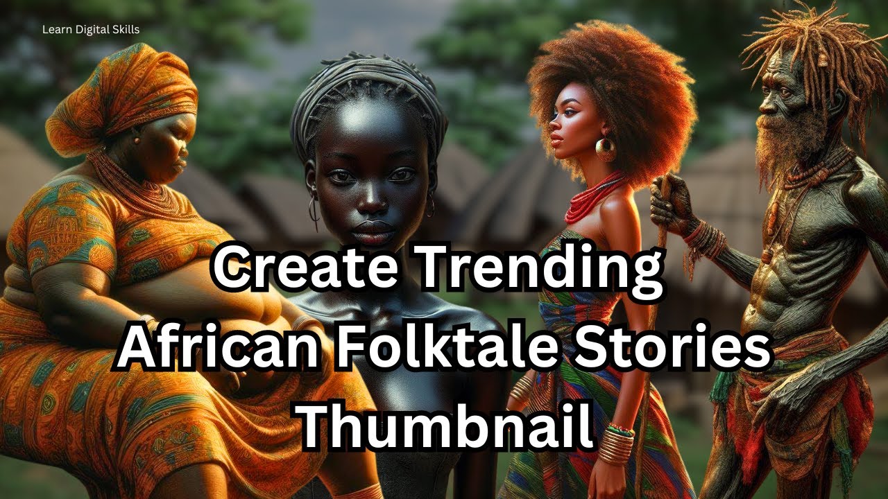 How to Design Eye Catching Thumbnail for African Folktale Stories (EASY STEPS)