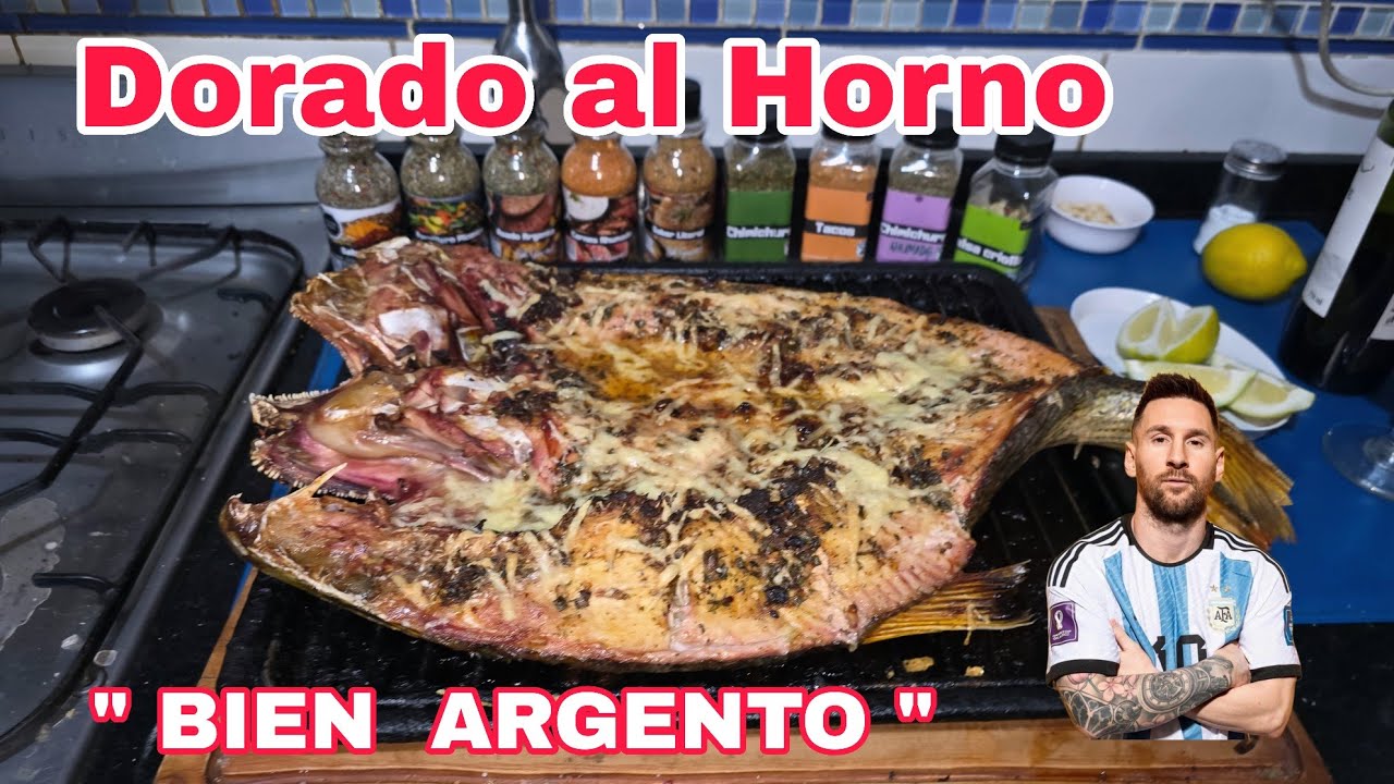 DORADO AL HORNO 🤙 con un toque   