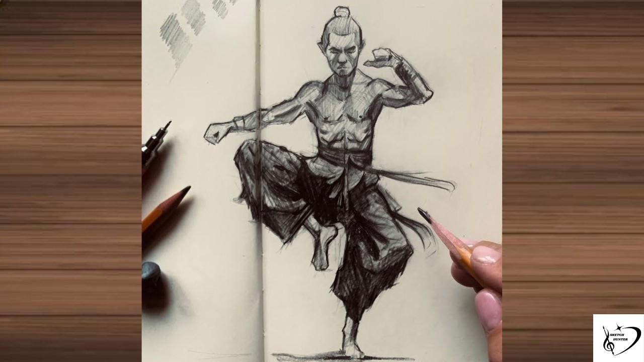 How to draw samurai | Samurai Character Sketch | Pencil Drawing Step - BY - Step for beginners & pro