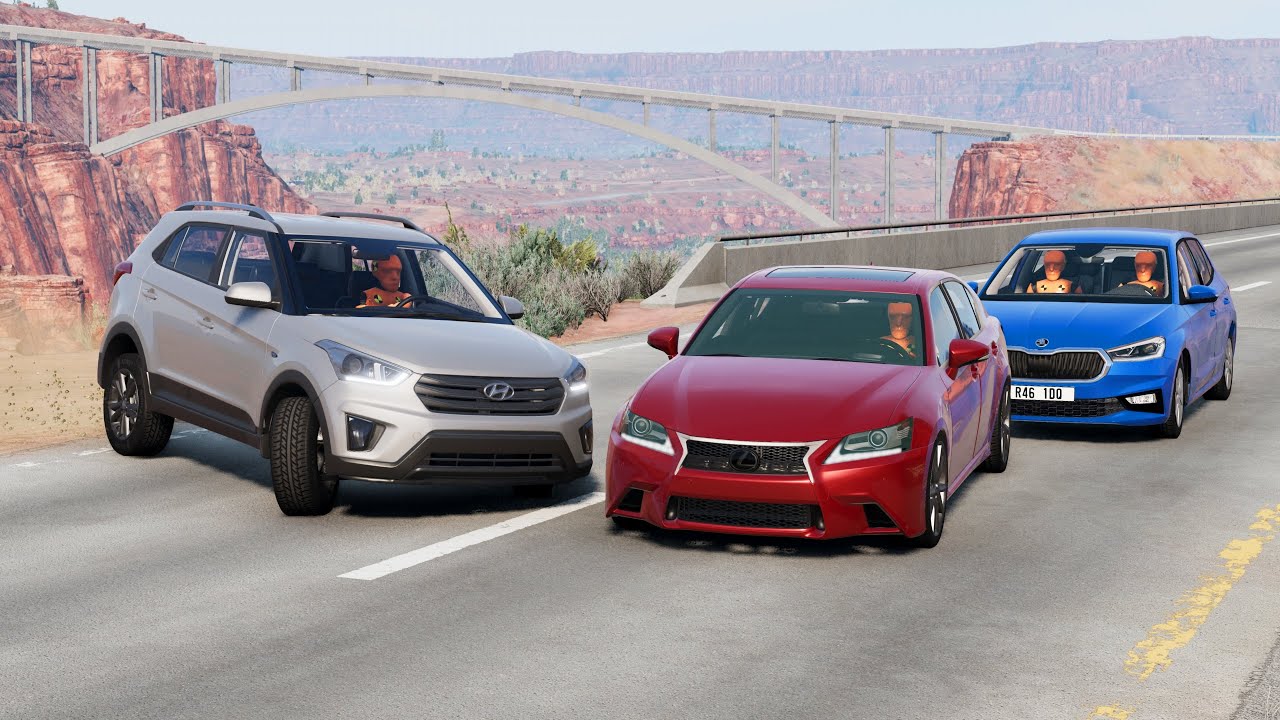 محاكي الحوادث : حوادث واقعية منوعة (31) BeamNG drive