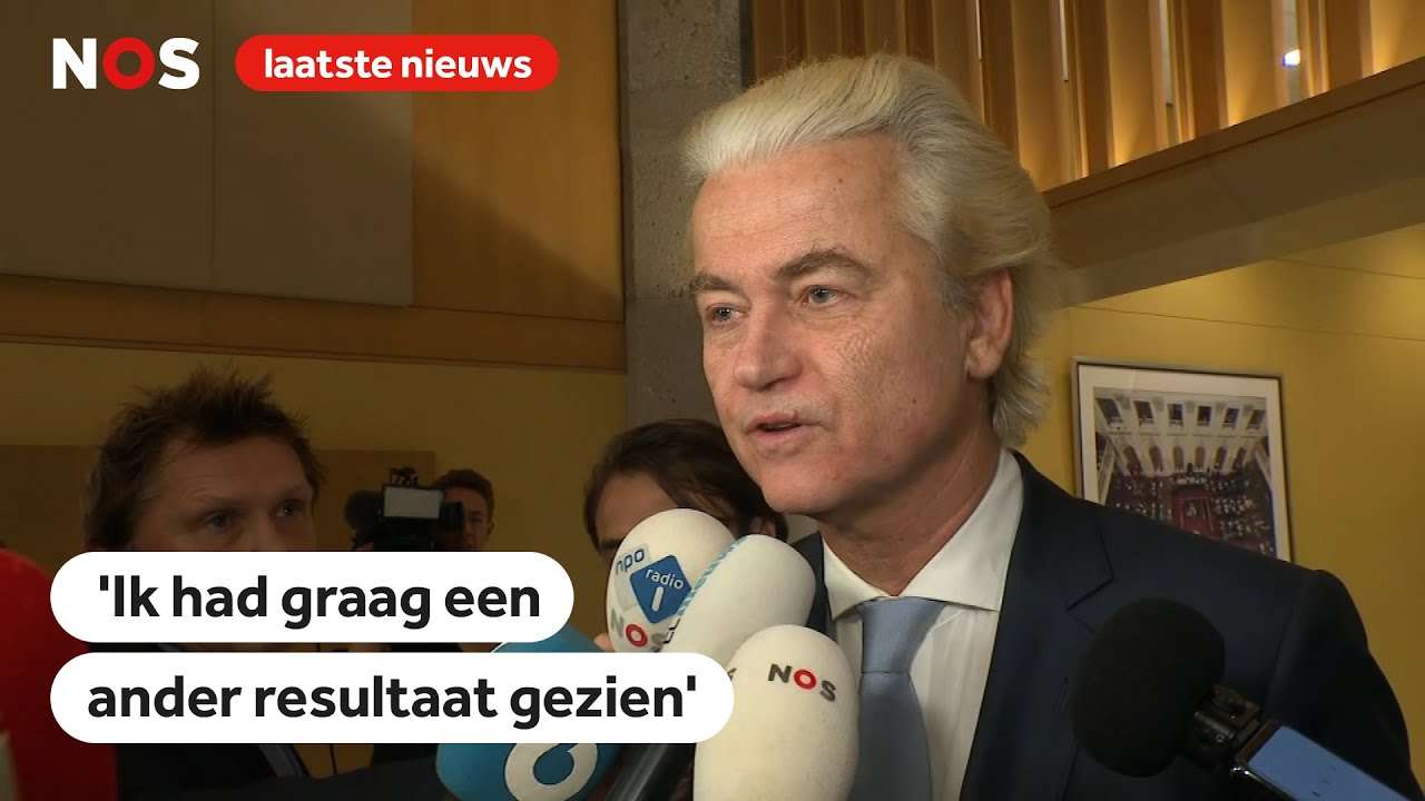 Wilders (PVV) reageert op exitpolls