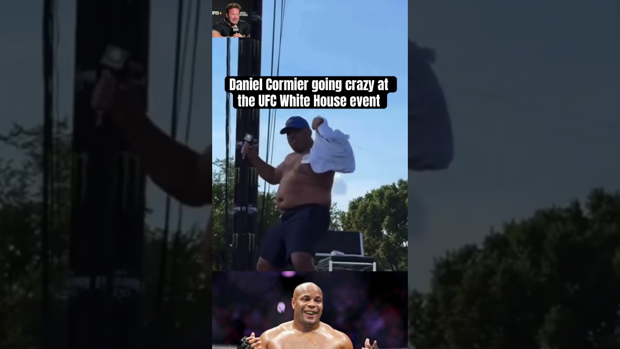 Daniel Cormier going crazy at the UFC White House event