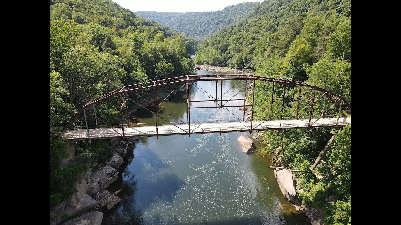 Drone flyover of the Jenkinsburg Bridge