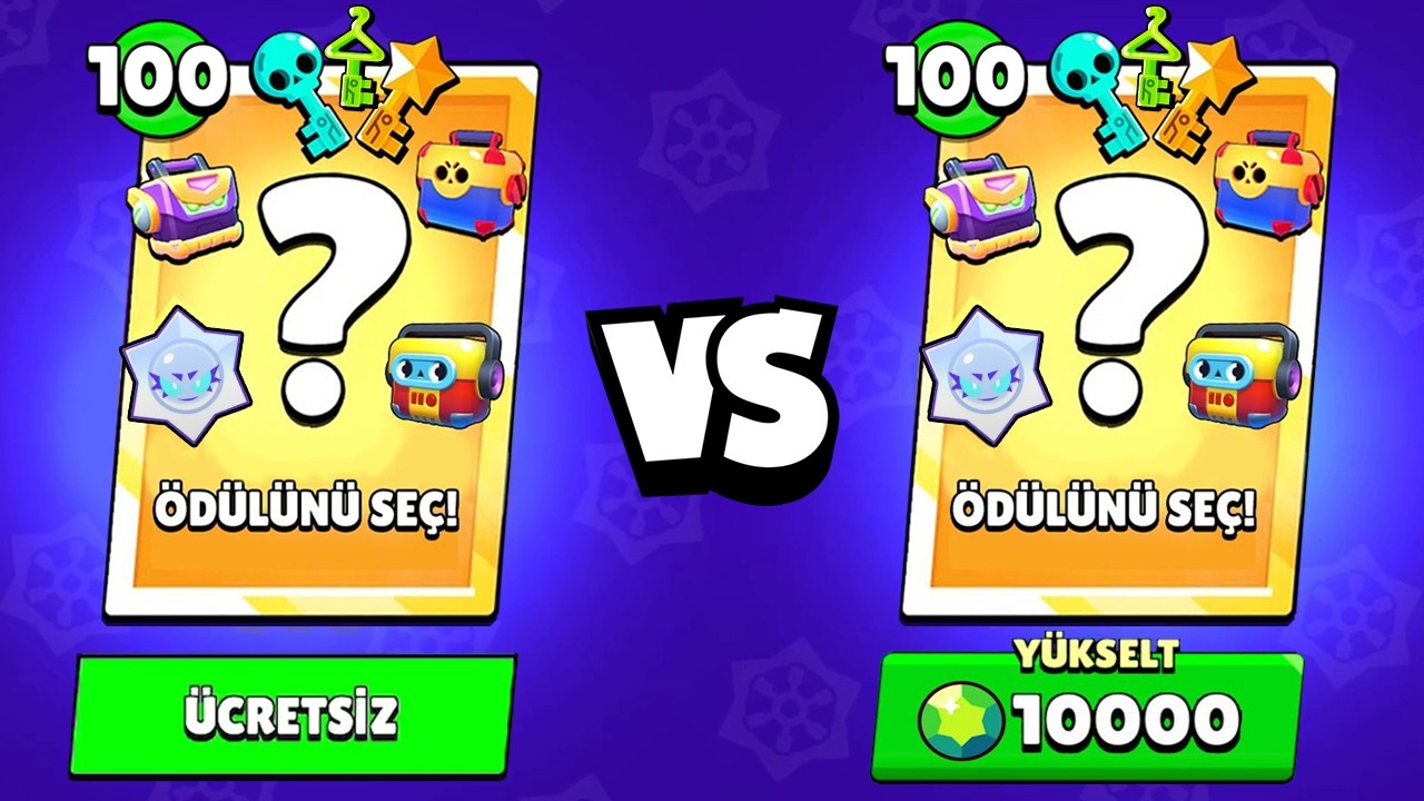 100 ÜCRETSİZ BONUS ÖDÜLÜ vs 100 ÜCRETLİ BONUS ÖDÜLÜ🔥 HANGİSİ DAHA İYİ ?!? - Brawl Stars