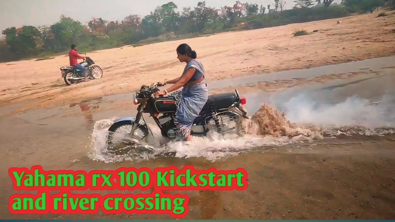yahama rx 100 Kickstart and River crossing //Subhash nupur Vlog