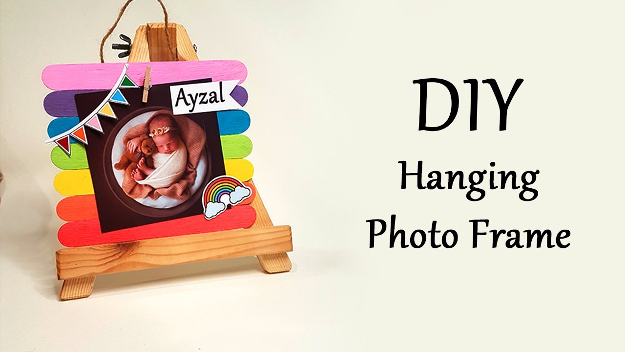 DIY Photo Frame with Popsicle Sticks | Ice Cream Sticks Recycle Ideas | Popsicle Sticks Crafts Ideas