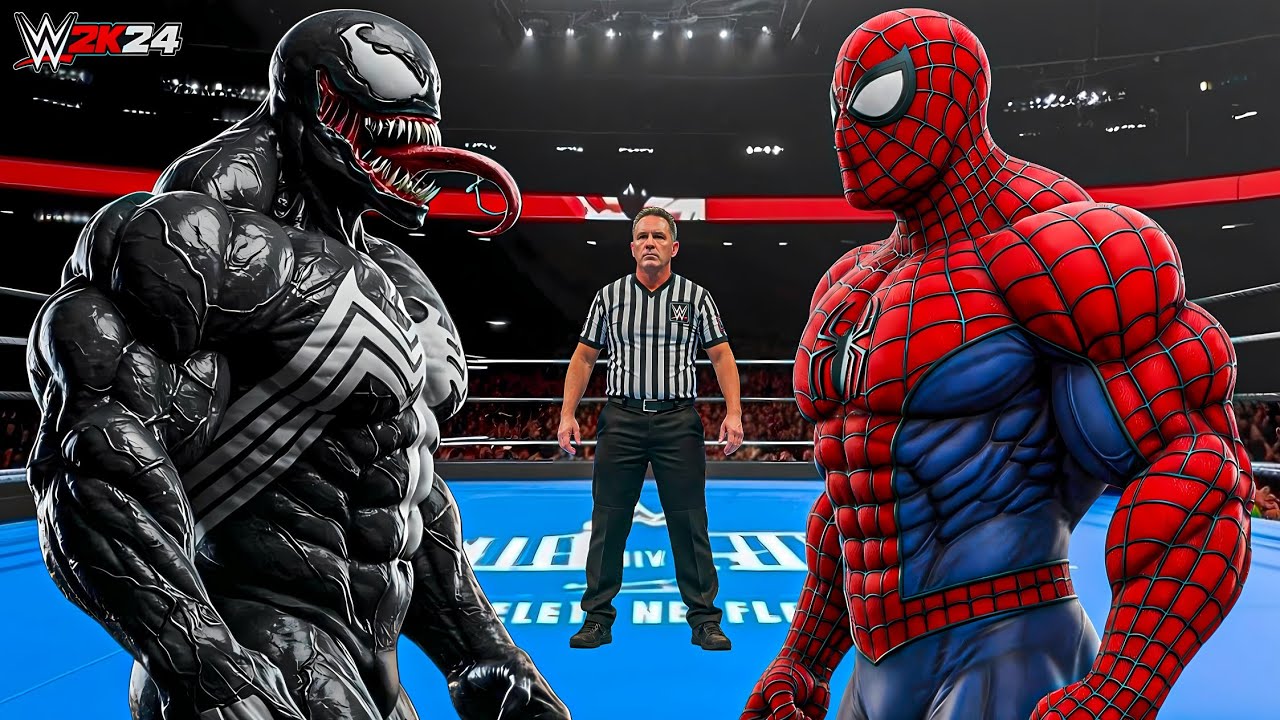 WWE 2K24 - VENOM VS SPIDERMAN | PS5 Gameplay 