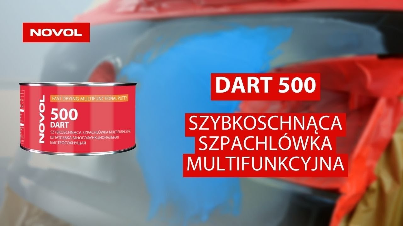 [PL] NOVOL DART 500 - szybkoschnąca szpachlówka multifunkcyjna