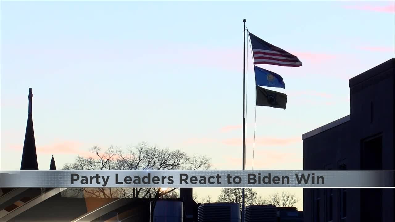 Local political party leaders react to Biden win