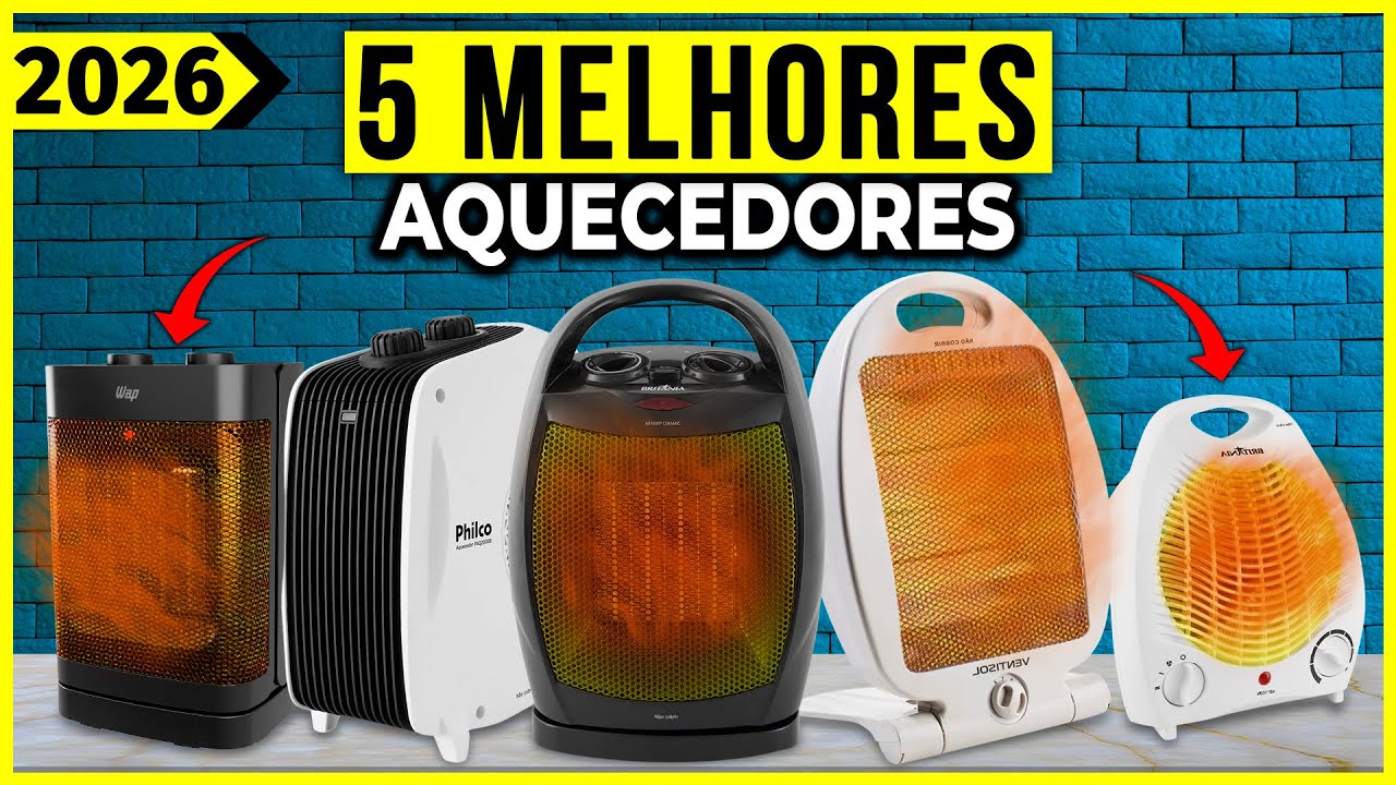 Os 5 Melhores Aquecedor de Ar Elétrico/ Aquecedor de Ambiente Em 2026!
