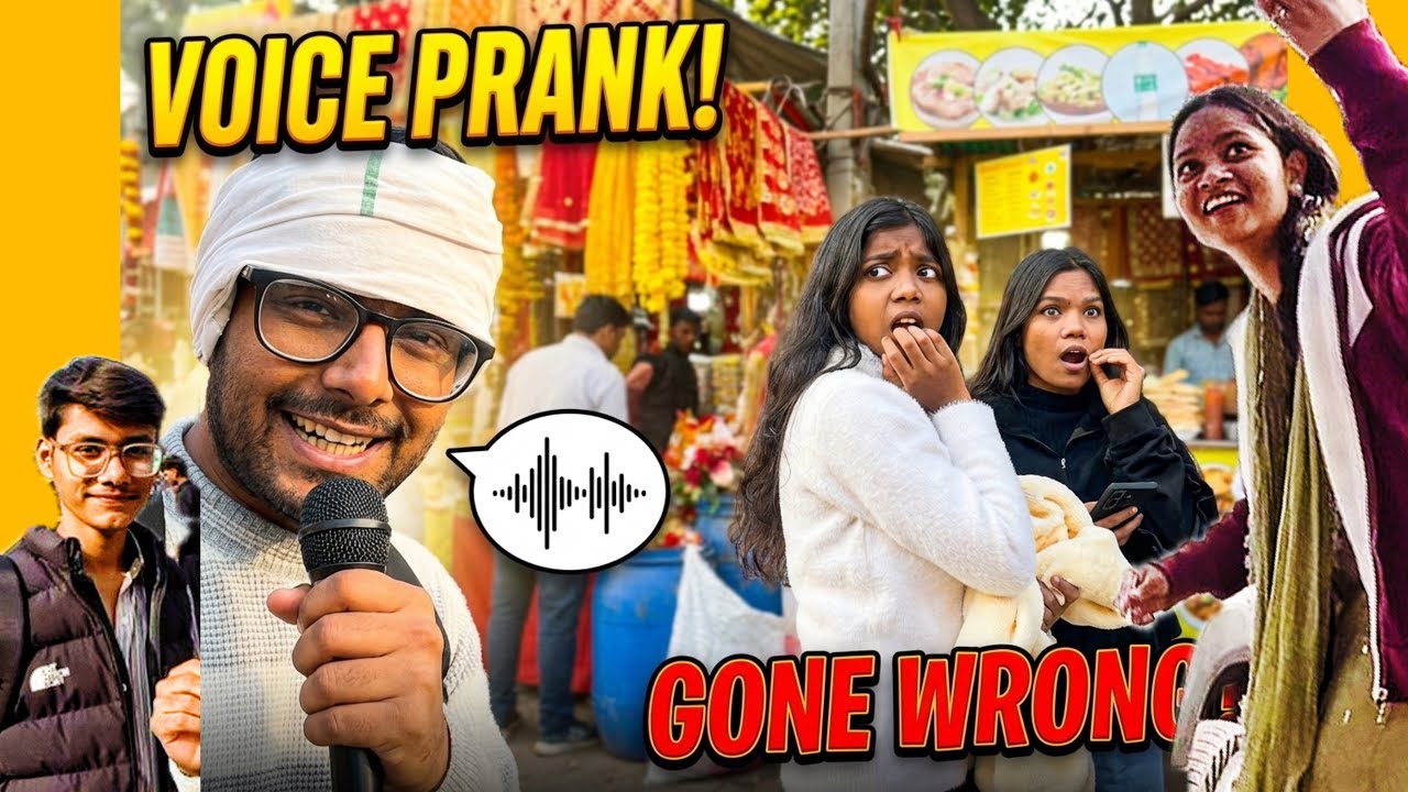 Girl voice prank blog in Kalkaji market 😂😂#prank #avirajvlogger 