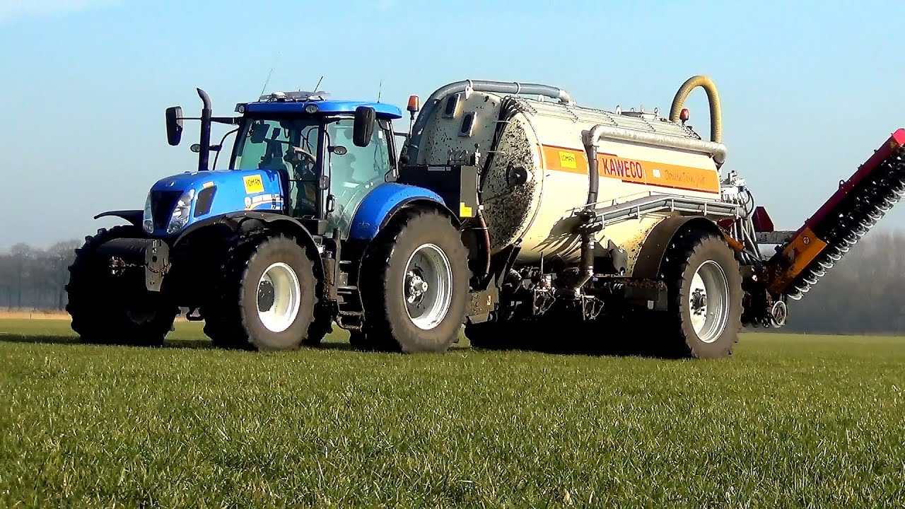 New Holland T7.220 met Kaweco Double Twin Shift en Vredo bemester - Loman Luttenberg