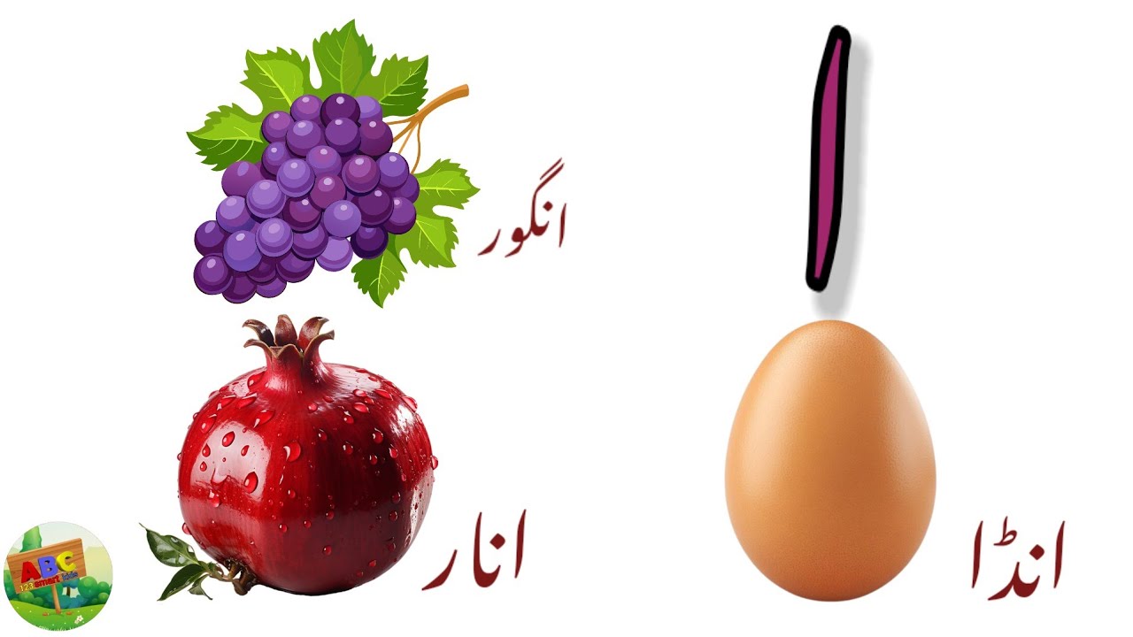 learn Urdu alphabet | alif se anar | اردو حروف تہجی | huroof e tahaji | Urdu Poem | alif bay pay