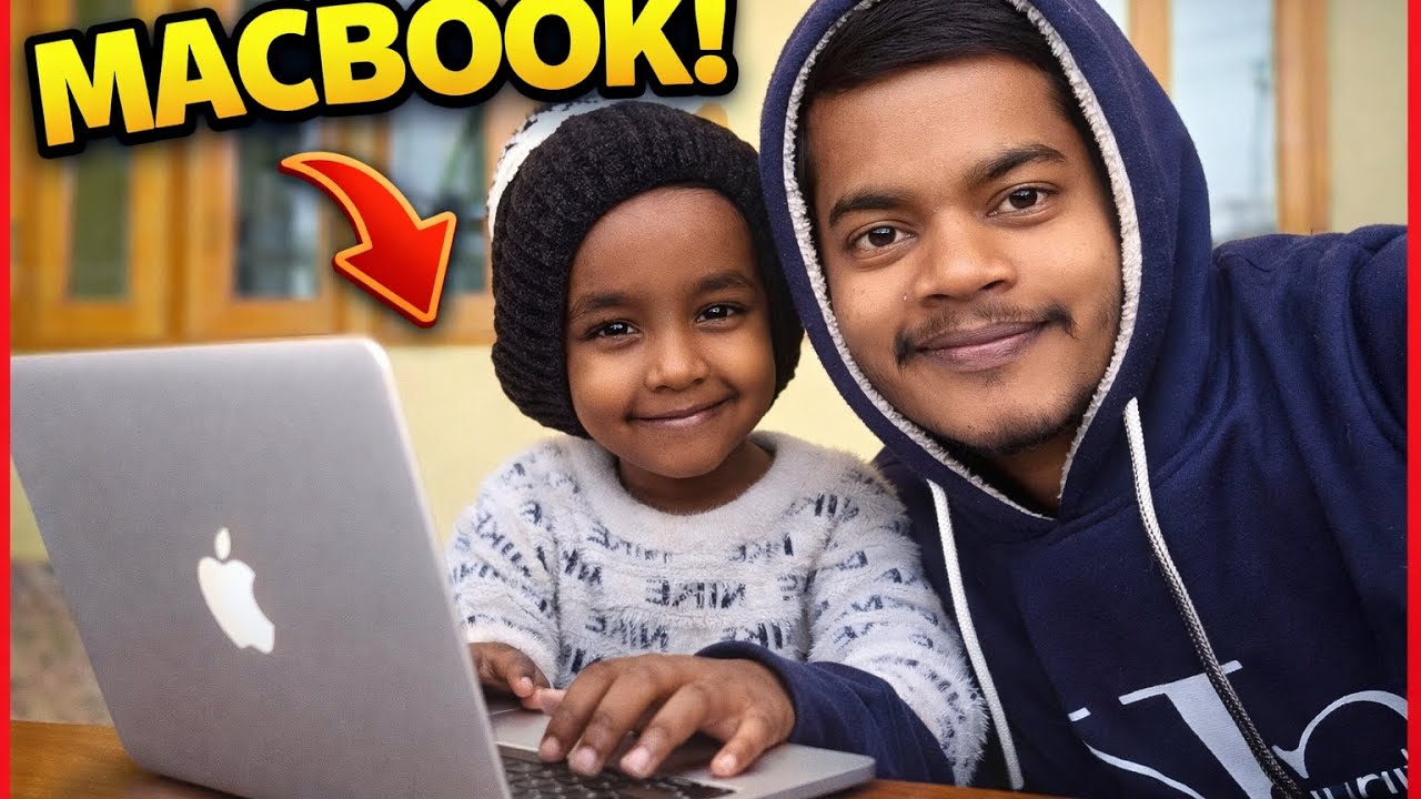 Aadu macbook chala rha h 😱 🍎🍏Apple