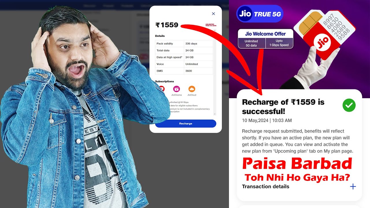 Jio Best Recharge For Jio True5G 'Unlimited 5G Data' | Jio Rs.1559 Plan Details | Jio Welcome Offer