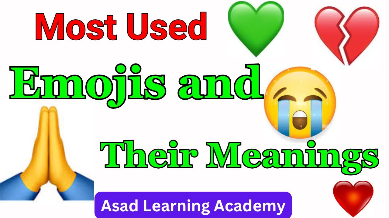 Most Used Emojis and Their Meaning | Emoji Meanings | Emoji ka Matlab | Heart Emoji Meanings |