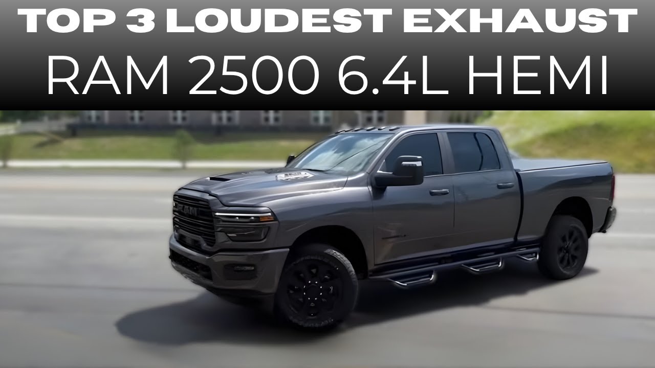 Топ-3 САМЫХ ГРОМКИХ выхлопных систем для RAM 6.4L HEMI V8!