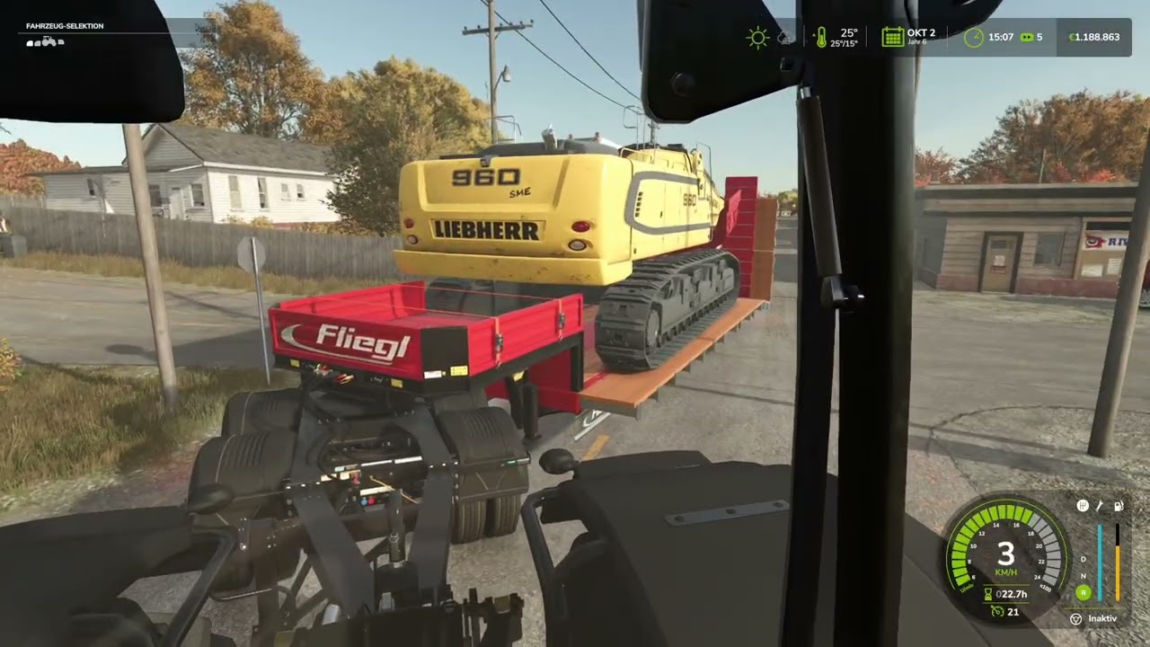 Ls25/ Bagger Umsetzung für Kanal neubau