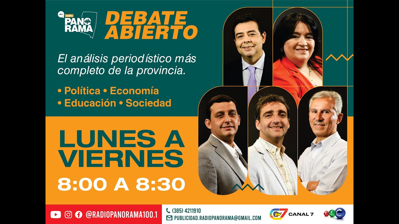 Debate Abierto: el análisis económico político más importante de la provincia #sde #radio #debate