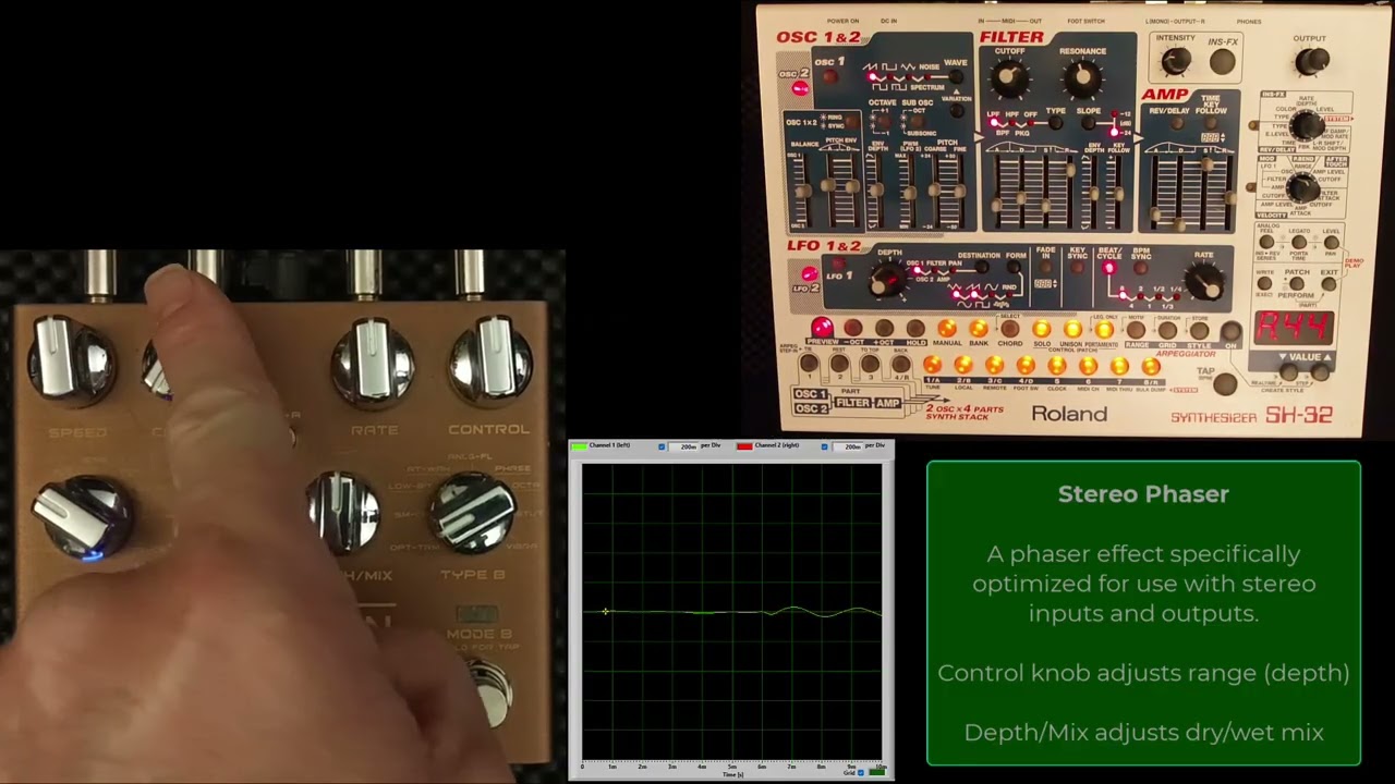 Joyo Vision Dual-Modulation and Roland SH 32: Effects and Keyboards