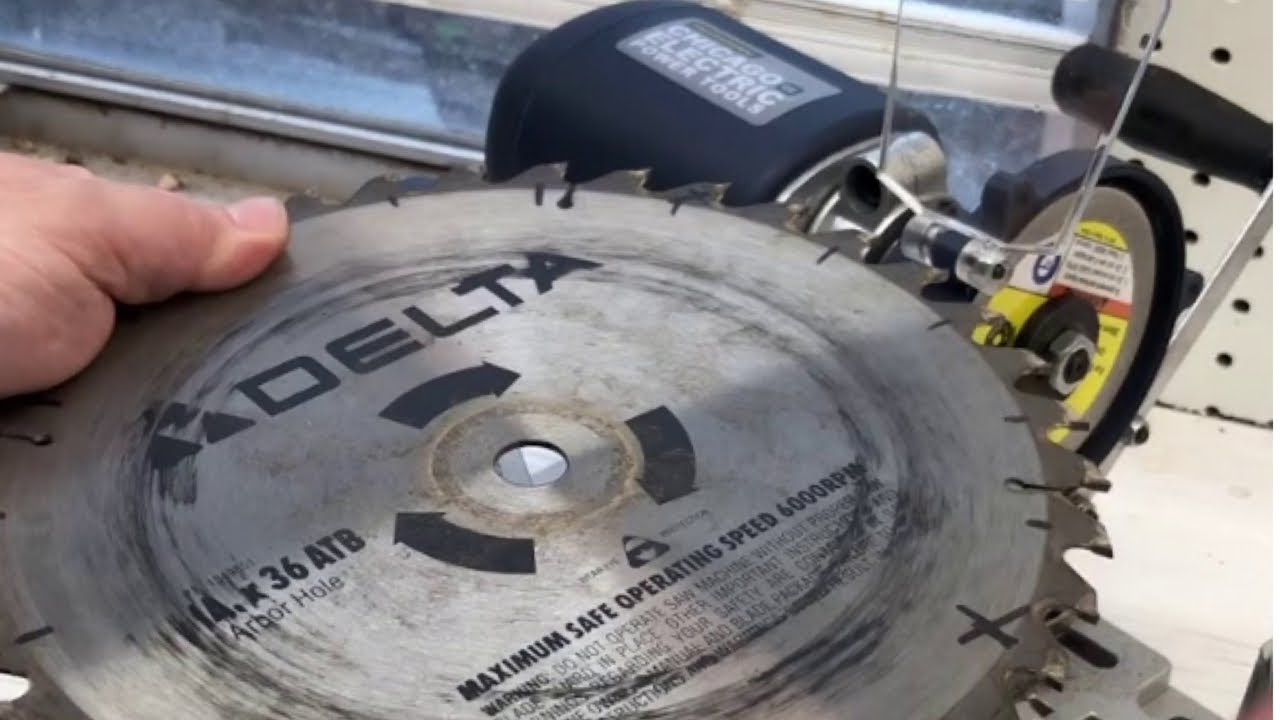How To Clean and Sharpen Circular Saw Blades with Harbor Freight Circular Saw Blade Sharpener