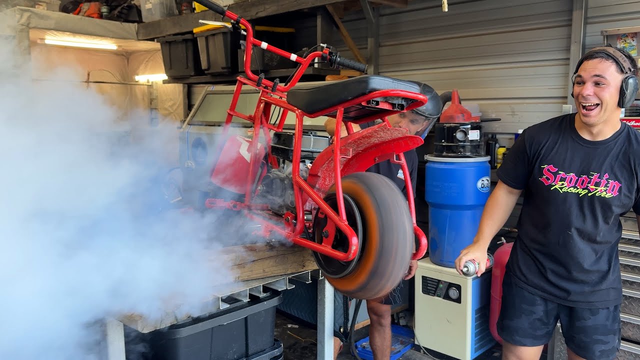 Blowing up my Mini Bike 