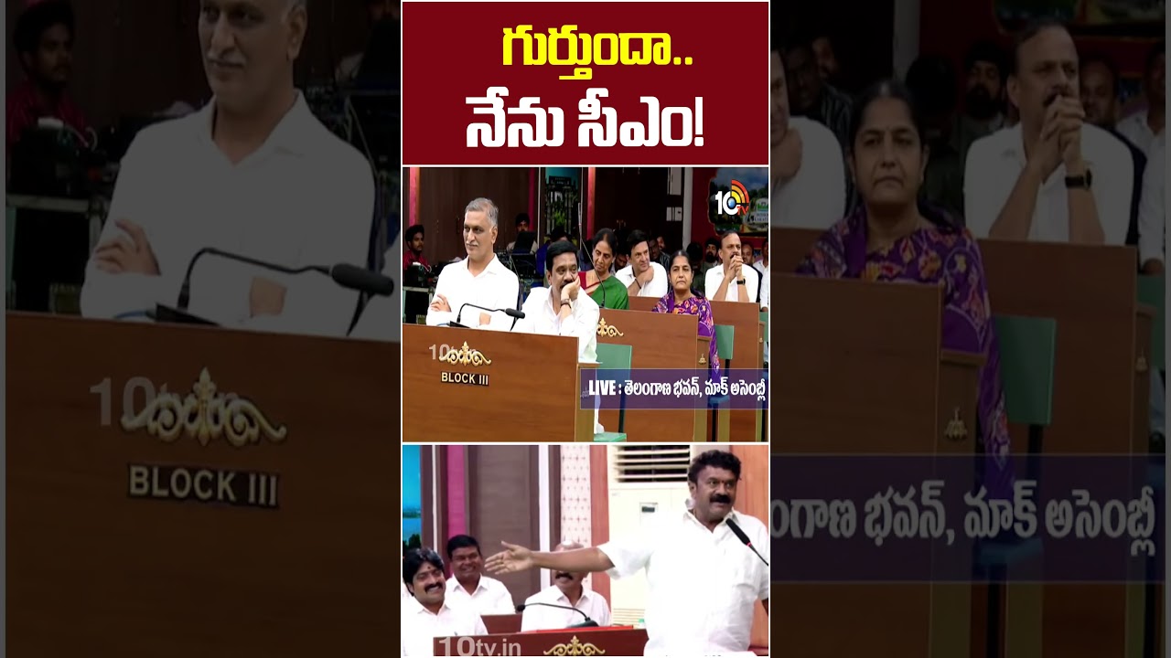 గుర్తుందా.. నేను సీఎం! #talasanisrinivas #imitate #cmrevanthreddy #brs #mockassembly #10tv