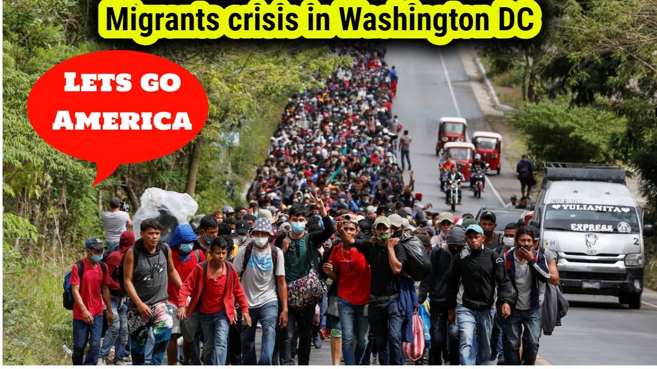 Migrants crisis in Washington D C
