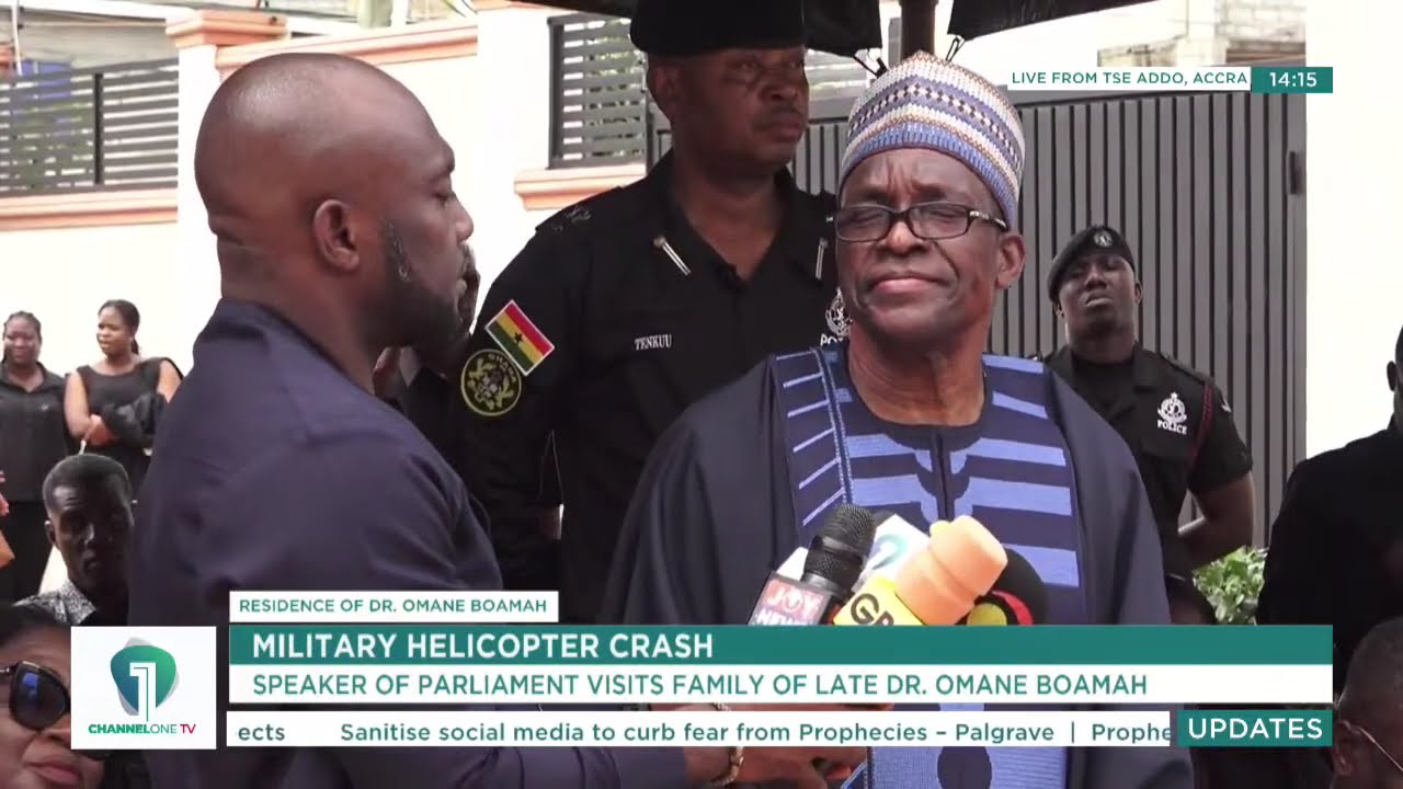 Alban Bagbin Speaks Out on Prophesies as He Commiserates with Family of Late Dr. Omane Boamah