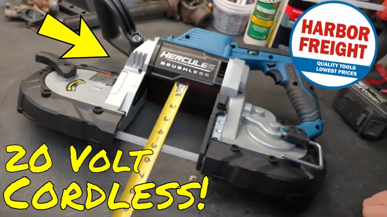 A Quick Review of the Cordless Hercules 20v Band Saw, a Must Have Tool from Harbor Freight!