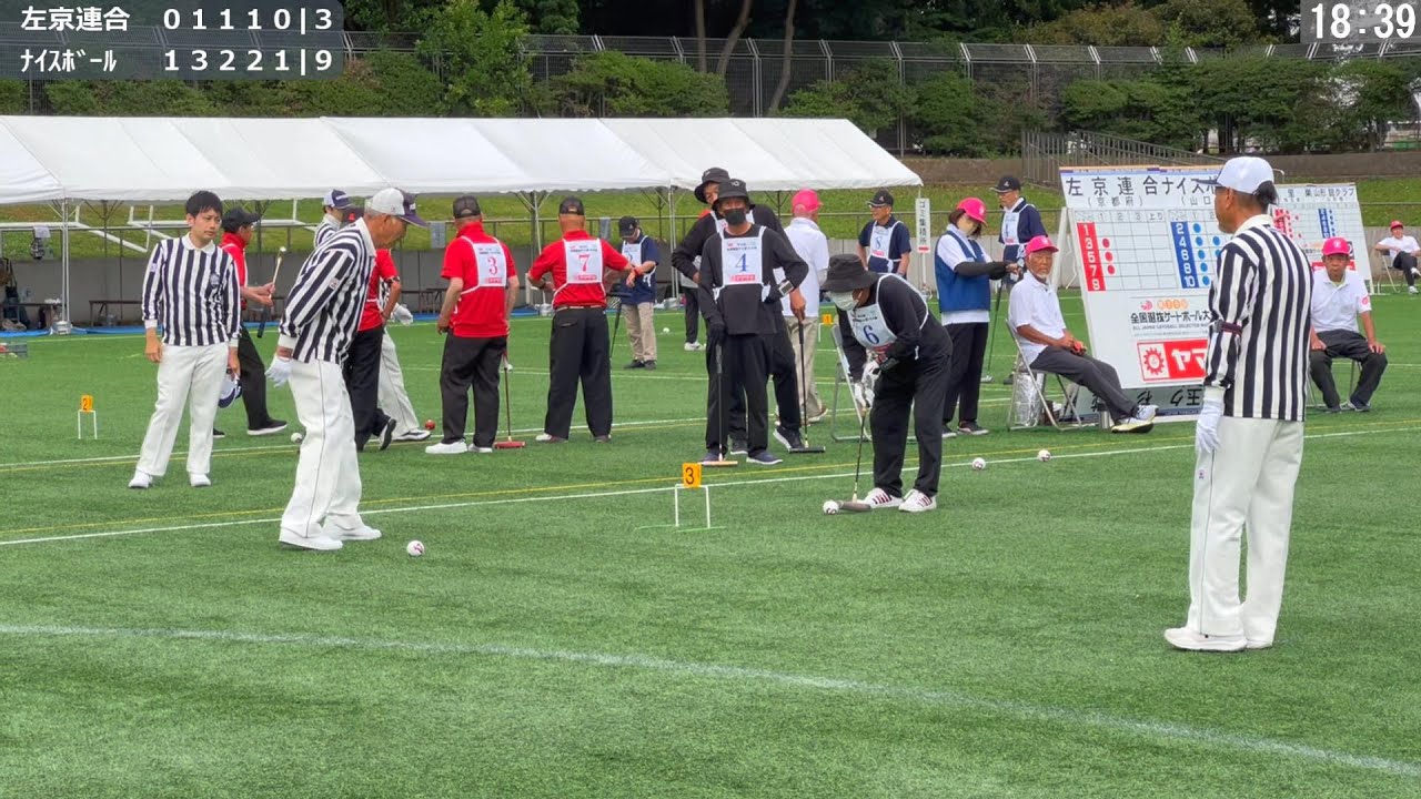左京連合 対 ナイスボール 2024年第39回全国選抜ゲートボール大会