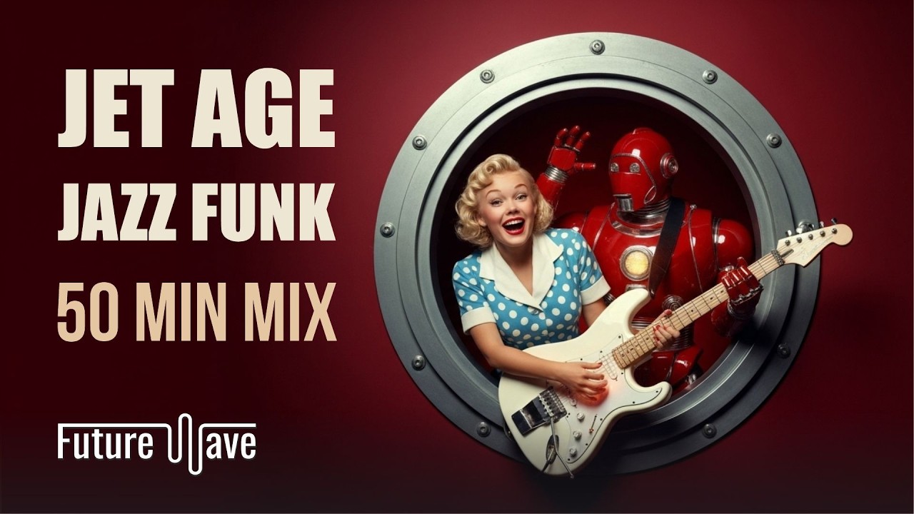 50 min  Jazz Funk Jet Age Rhythms ✈️ 50s Science Fiction