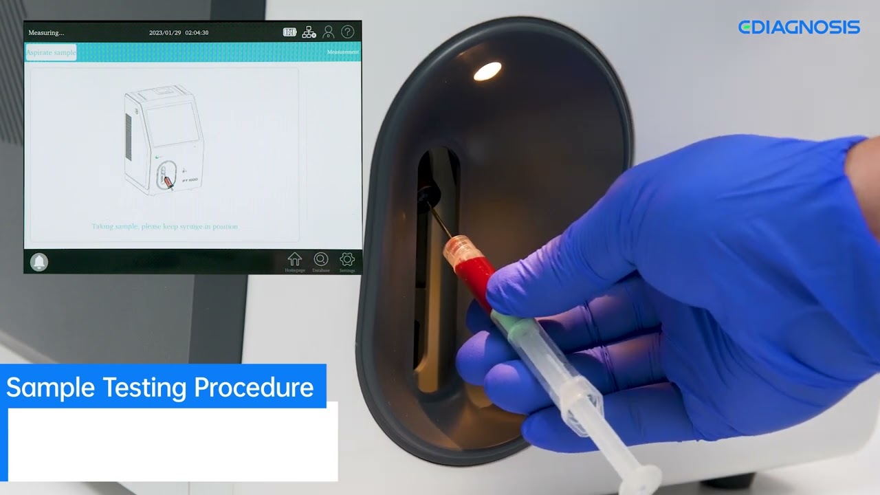 PT1000 Blood Gas Analyzer Operation
